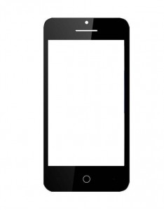 Replacement Front Glass For Intex Aqua Y2 Power Blue By - Maxbhi.com