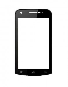 Replacement Front Glass For Celkon Evoke A43 White By - Maxbhi.com
