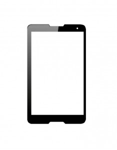 Replacement Front Glass For Tecno Phantom Pad Mini P9 White By - Maxbhi.com