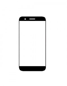Replacement Front Glass For Lg X4 Plus Blue By - Maxbhi.com