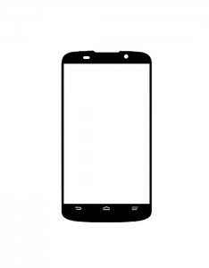 Replacement Front Glass For Zte Blade V Black By - Maxbhi.com