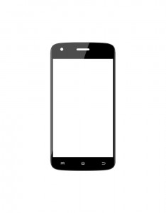 Replacement Front Glass For Hitech S400 Amaze Black By - Maxbhi.com