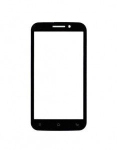 Replacement Front Glass For Zopo Zp810 Black By - Maxbhi.com