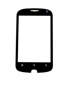 Replacement Front Glass For Alcatel Ot990 Red By - Maxbhi.com