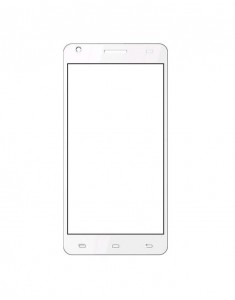 Replacement Front Glass For Videocon Z50 Pro White By - Maxbhi.com