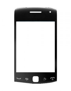 Replacement Front Glass For Blackberry Curve Touch Black By - Maxbhi.com