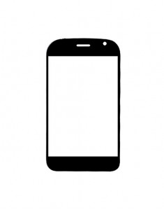 Replacement Front Glass For Zen Ultrafone 306 Play 3g Black By - Maxbhi.com