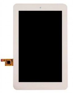 Lcd With Touch Screen For Hp 7 Plus White By - Maxbhi Com