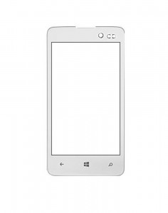 Replacement Front Glass For Celkon Win 400 White By - Maxbhi.com