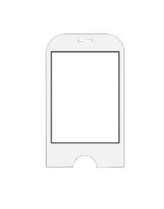 Replacement Front Glass For Micromax X505 Psych White By - Maxbhi.com