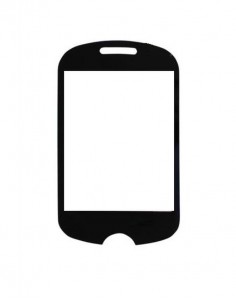 Replacement Front Glass For Samsung S3510 Black By - Maxbhi.com