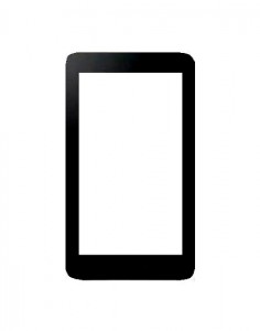 Replacement Front Glass For Spice Mi720 Black By - Maxbhi.com