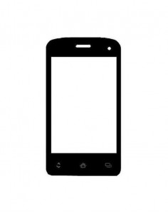 Replacement Front Glass For Maxx Msd7 Android Black By - Maxbhi.com