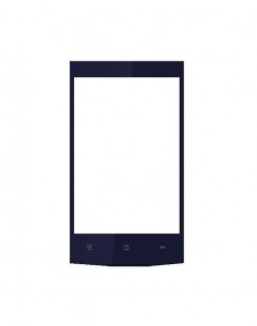 Replacement Front Glass For Uni N6100 Black By - Maxbhi.com