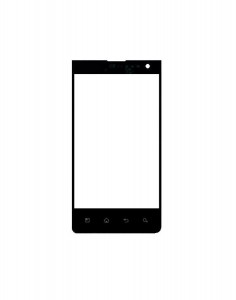 Replacement Front Glass For Lg Lucid 4g Vs840 Black By - Maxbhi.com
