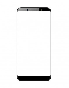 Replacement Front Glass For Itel A62 Black By - Maxbhi Com
