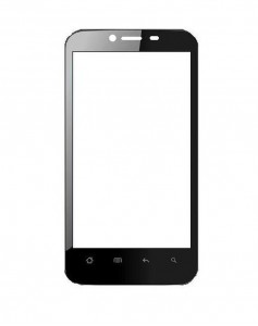 Replacement Front Glass For Karbonn A18 Silver By - Maxbhi.com