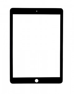 Replacement Front Glass For Apple Ipad Air 2 Wifi Cellular 128gb Black By - Maxbhi.com