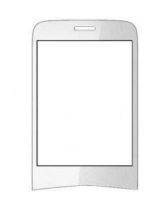 Replacement Front Glass For Lava Kkt 51 White Brown By - Maxbhi.com