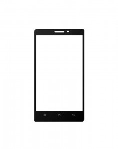 Replacement Front Glass For Adcom Kitkat A40 Plus 3g Black By - Maxbhi.com