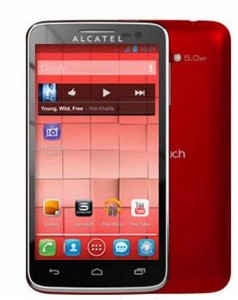 LCD with Touch Screen for Alcatel OT-5035D - Blue