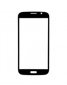 Replacement Front Glass For Samsung Galaxy Mega 5.8 Black By - Maxbhi.com