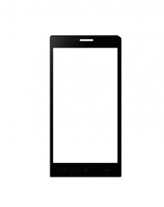 Replacement Front Glass For Karbonn Titanium Dazzle 3 S204 Black By - Maxbhi.com