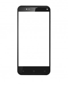 Replacement Front Glass For Xolo Play 8x1200 Black By - Maxbhi.com