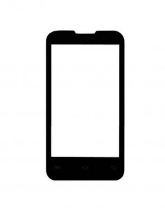 Replacement Front Glass For Micromax A87 Ninja 4.0 White By - Maxbhi.com
