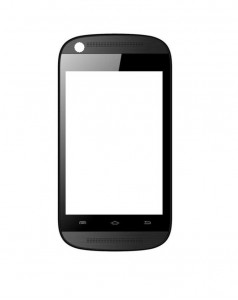 Replacement Front Glass For Intex Aqua T2 Black By - Maxbhi.com