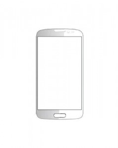 Replacement Front Glass For Ambrane A555 White By - Maxbhi.com