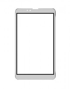 Replacement Front Glass For I Kall N3 Black By - Maxbhi.com
