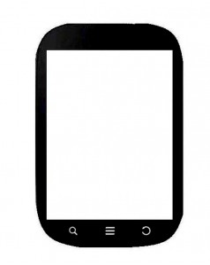 Replacement Front Glass For Mts Mtag 281 Black By - Maxbhi.com