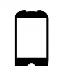 Replacement Front Glass For Samsung Corby Tv Black By - Maxbhi.com