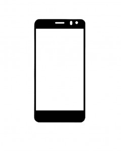 Replacement Front Glass For Bluboo X9 Black By - Maxbhi.com