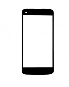Replacement Front Glass For Philips I908 Black By - Maxbhi.com
