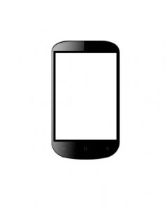 Replacement Front Glass For Karbonn A75 White By - Maxbhi Com