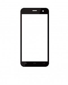 Replacement Front Glass For Swipe Konnect 5.0 Black By - Maxbhi.com
