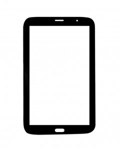 Replacement Front Glass For Samsung Galaxy Note 8.0 N5100 Black By - Maxbhi.com