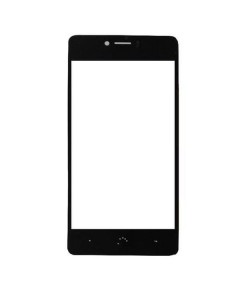 Replacement Front Glass For Bq Aquaris U Black By - Maxbhi.com