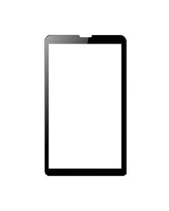 Replacement Front Glass For Datamini Ta7 Black By - Maxbhi.com