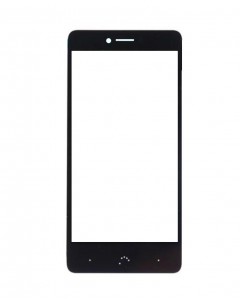 Replacement Front Glass For Bq Aquaris V Plus Black By - Maxbhi.com