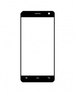 Replacement Front Glass For Lava Iris 550q White By - Maxbhi.com