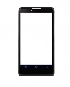 Replacement Front Glass For Lenovo A889 Black By - Maxbhi.com