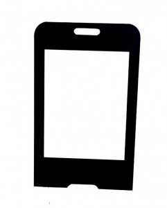 Replacement Front Glass For Lava C12 Black By - Maxbhi.com