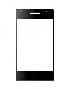 Replacement Front Glass For Vayoki M35 White By - Maxbhi.com