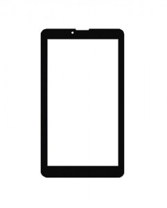 Replacement Front Glass For Blu Touch Book M7 Black By - Maxbhi.com