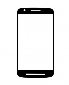Replacement Front Glass For Motorola Moto G Turbo Edition Black By - Maxbhi.com