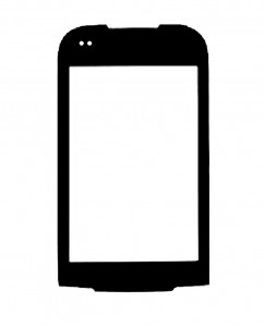 Replacement Front Glass For Lg Optimus Net Dual P698 Black By - Maxbhi.com