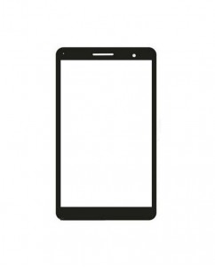 Replacement Front Glass For Huawei Mediapad T2 7.0 Black By - Maxbhi.com